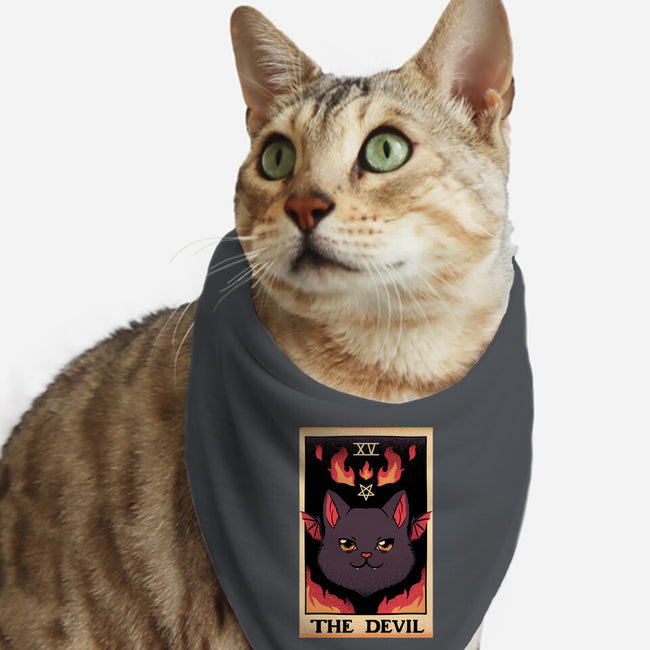 The Devil Cat Tarot Card-cat bandana pet collar-tobefonseca