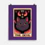 The Devil Cat Tarot Card-none matte poster-tobefonseca