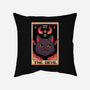 The Devil Cat Tarot Card-none removable cover w insert throw pillow-tobefonseca