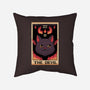 The Devil Cat Tarot Card-none removable cover w insert throw pillow-tobefonseca