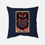 The Devil Cat Tarot Card-none removable cover w insert throw pillow-tobefonseca