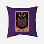 The Devil Cat Tarot Card-none removable cover w insert throw pillow-tobefonseca