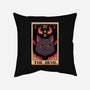 The Devil Cat Tarot Card-none removable cover throw pillow-tobefonseca