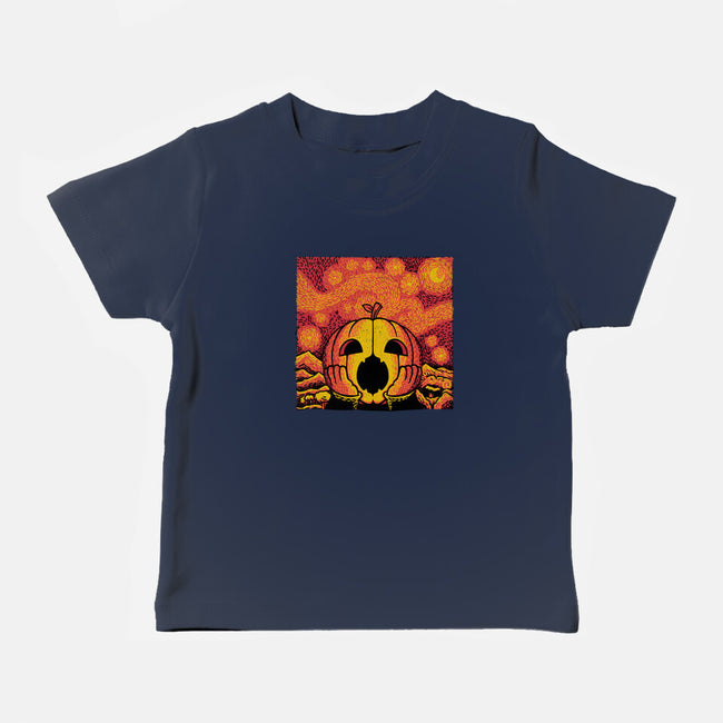 The Starry Halloween Night-baby basic tee-tobefonseca