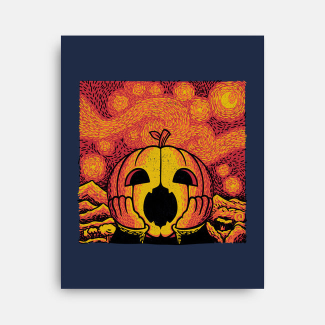 The Starry Halloween Night-none stretched canvas-tobefonseca