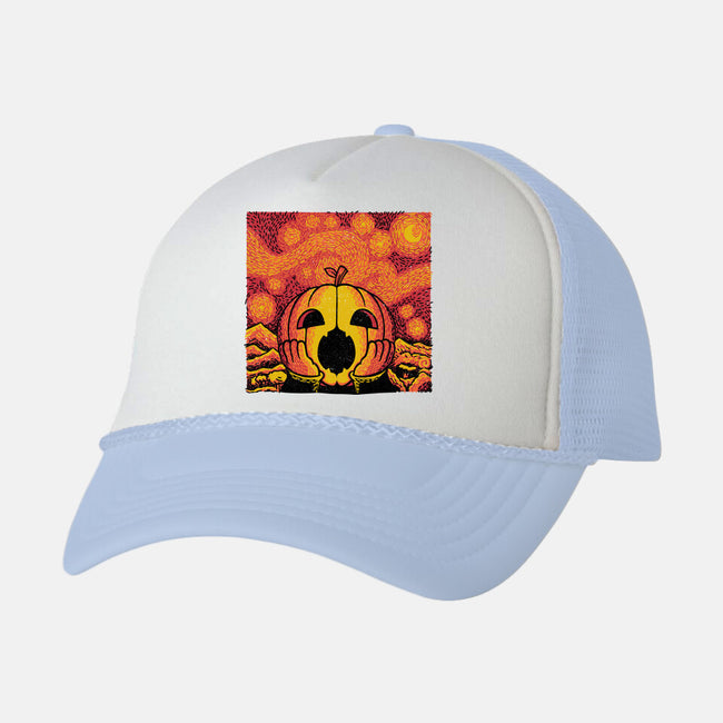 The Starry Halloween Night-unisex trucker hat-tobefonseca
