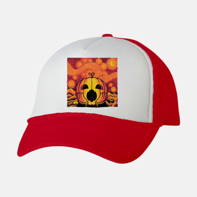 The Starry Halloween Night-unisex trucker hat-tobefonseca