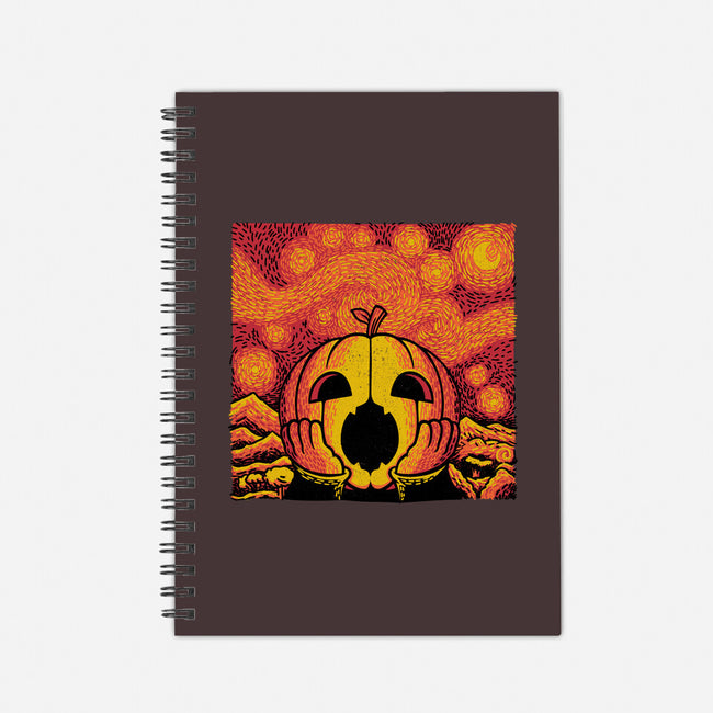 The Starry Halloween Night-none dot grid notebook-tobefonseca