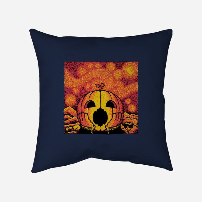 The Starry Halloween Night-none removable cover throw pillow-tobefonseca