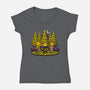 Treat Or Fish-womens v-neck tee-tobefonseca