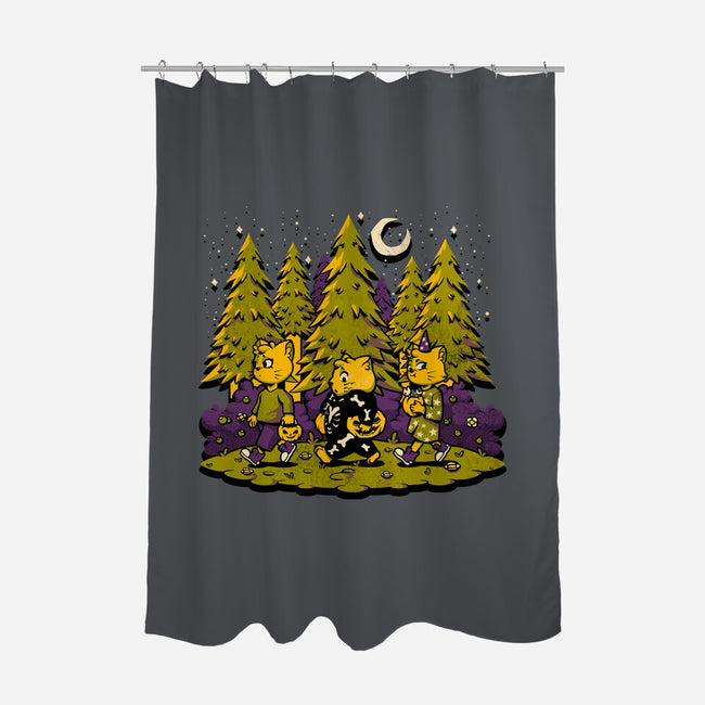 Treat Or Fish-none polyester shower curtain-tobefonseca