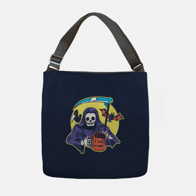 Worship Coffee-none adjustable tote bag-tobefonseca