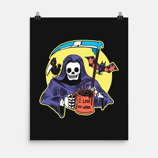 Worship Coffee-none matte poster-tobefonseca
