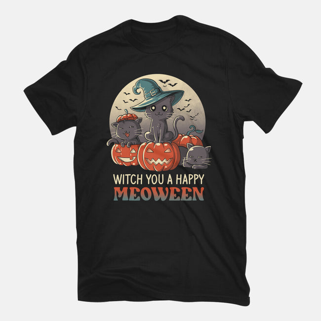 Witch You A Happy Meoween-mens heavyweight tee-koalastudio