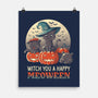 Witch You A Happy Meoween-none matte poster-koalastudio