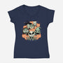 The Pumpkin Crew-womens v-neck tee-momma_gorilla