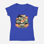 The Pumpkin Crew-womens v-neck tee-momma_gorilla