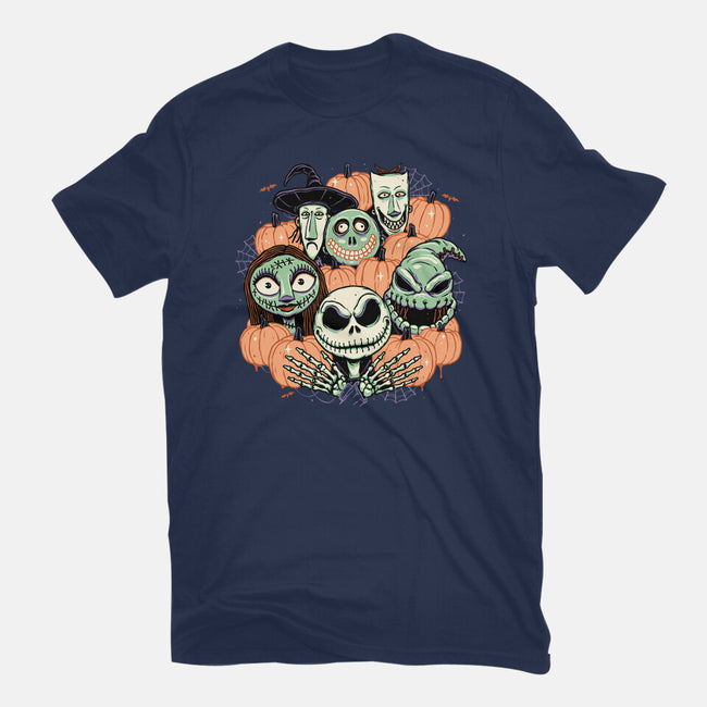 The Pumpkin Crew-womens fitted tee-momma_gorilla