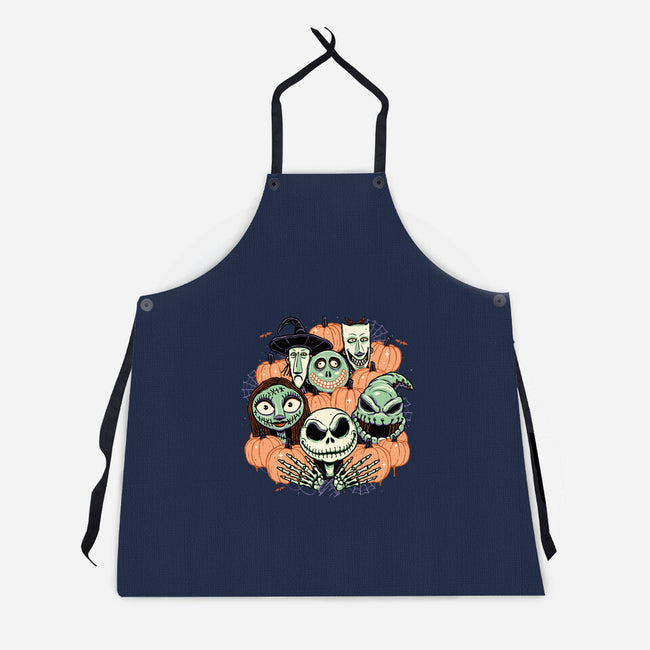 The Pumpkin Crew-unisex kitchen apron-momma_gorilla