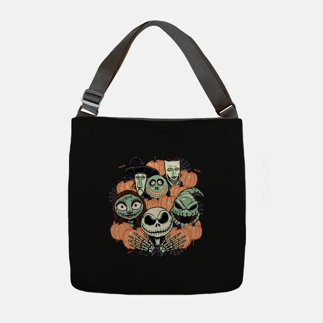 The Pumpkin Crew-none adjustable tote bag-momma_gorilla