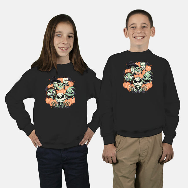 The Pumpkin Crew-youth crew neck sweatshirt-momma_gorilla