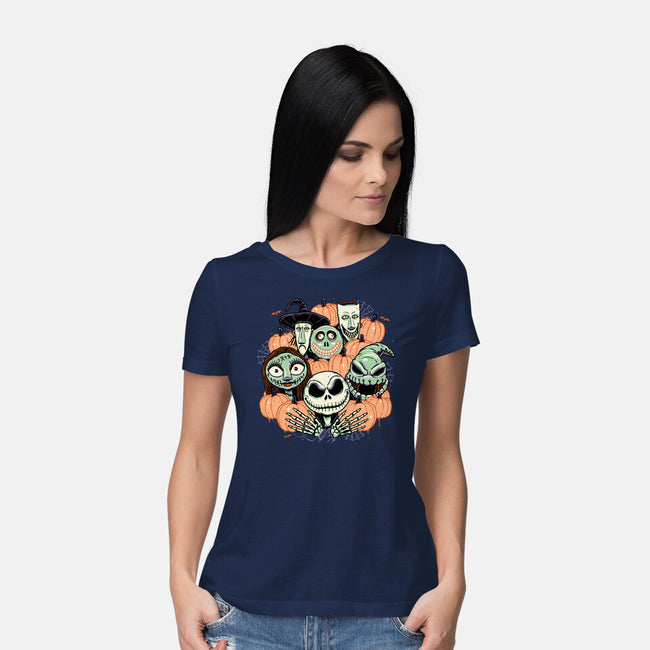 The Pumpkin Crew-womens basic tee-momma_gorilla