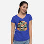 The Pumpkin Crew-womens v-neck tee-momma_gorilla