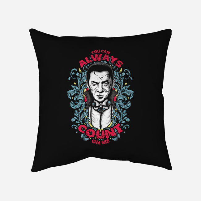 Count On Me-none removable cover throw pillow-turborat14