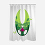 Lady Hornet-none polyester shower curtain-RamenBoy