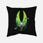 Lady Hornet-none removable cover w insert throw pillow-RamenBoy