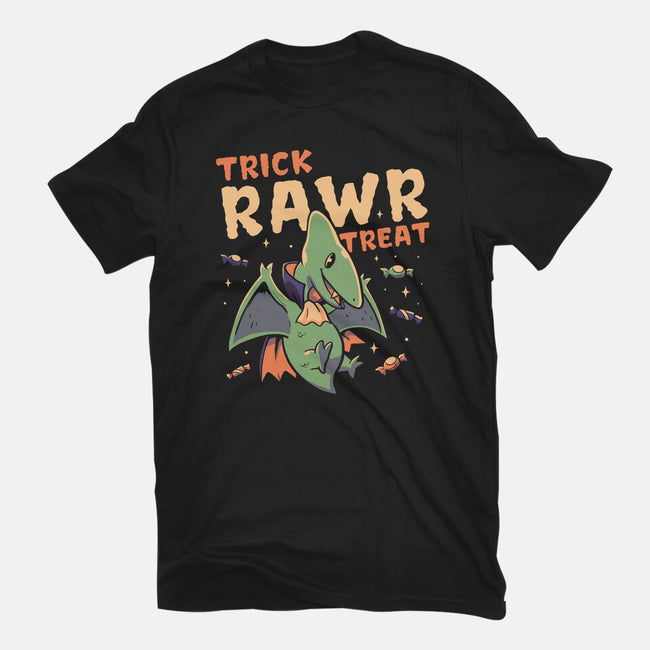 Trick Rawr Treat-womens fitted tee-koalastudio