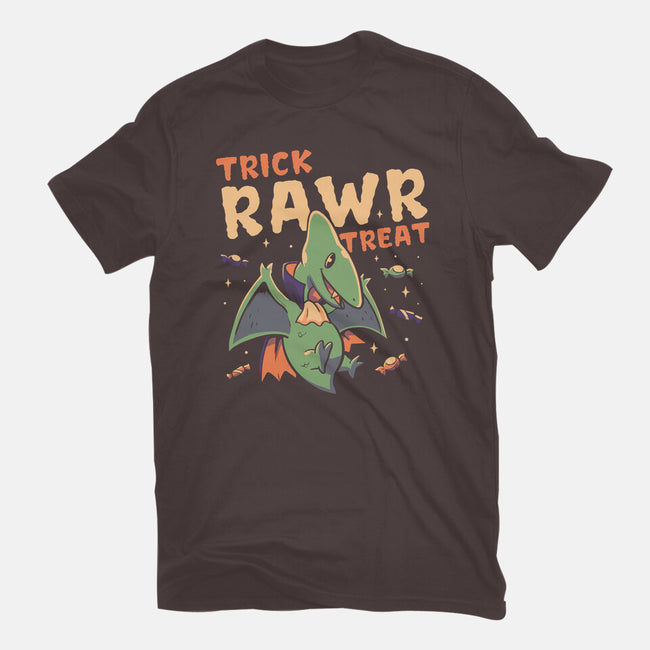 Trick Rawr Treat-womens basic tee-koalastudio
