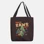 Trick Rawr Treat-none basic tote bag-koalastudio