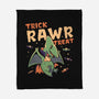 Trick Rawr Treat-none fleece blanket-koalastudio