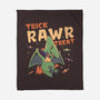 Trick Rawr Treat-none fleece blanket-koalastudio