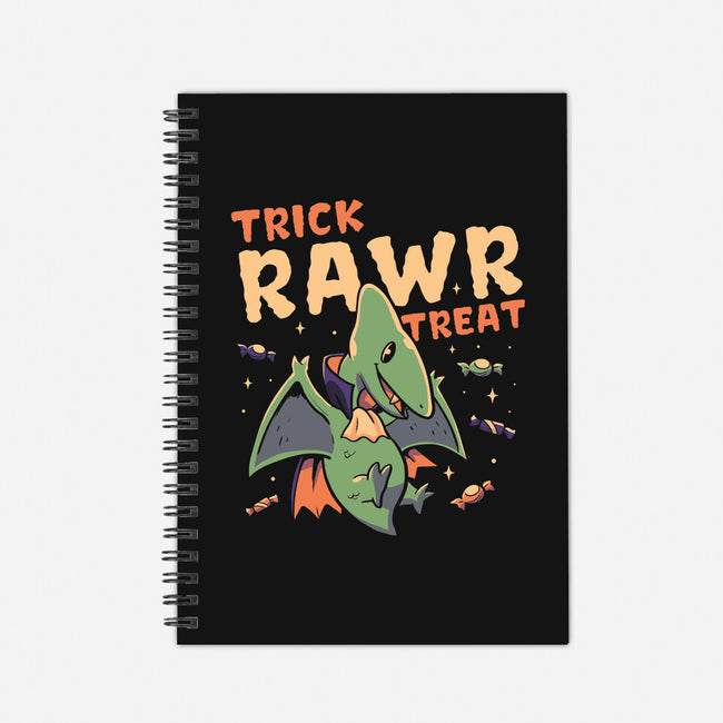 Trick Rawr Treat-none dot grid notebook-koalastudio