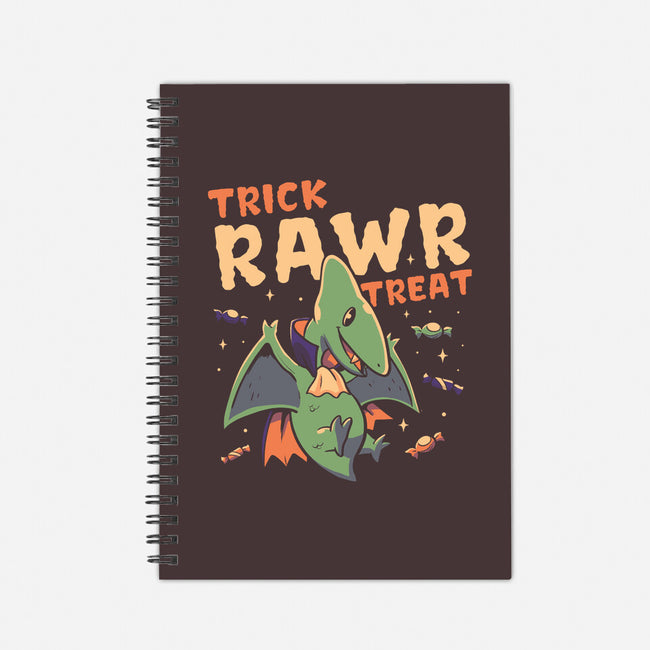 Trick Rawr Treat-none dot grid notebook-koalastudio