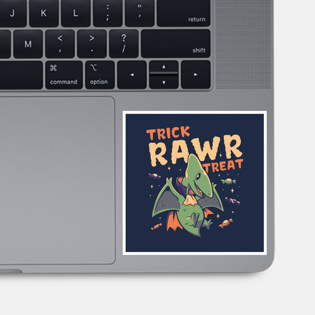 Trick Rawr Treat-none glossy sticker-koalastudio