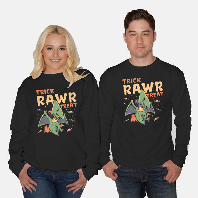 Trick Rawr Treat-unisex crew neck sweatshirt-koalastudio
