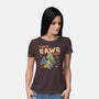 Trick Rawr Treat-womens basic tee-koalastudio