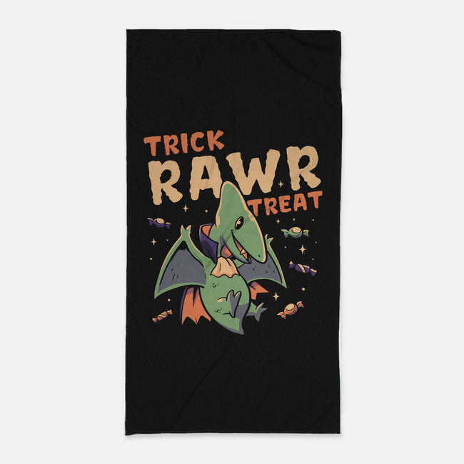 Trick Rawr Treat-none beach towel-koalastudio