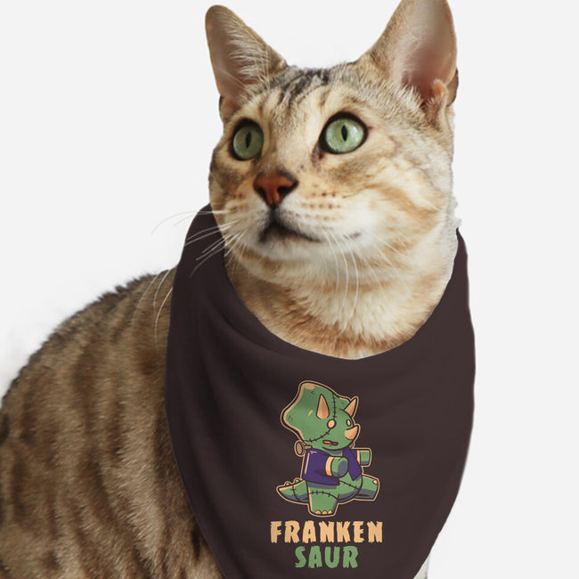Frankensaur-cat bandana pet collar-koalastudio