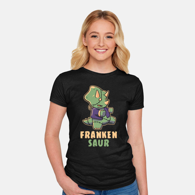 Frankensaur-womens fitted tee-koalastudio