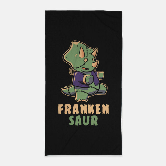 Frankensaur-none beach towel-koalastudio