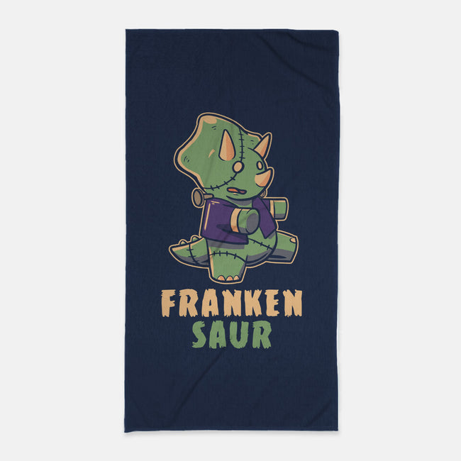 Frankensaur-none beach towel-koalastudio
