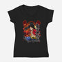 Monkey D Luffy-womens v-neck tee-Duardoart