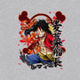 Monkey D Luffy-womens fitted tee-Duardoart
