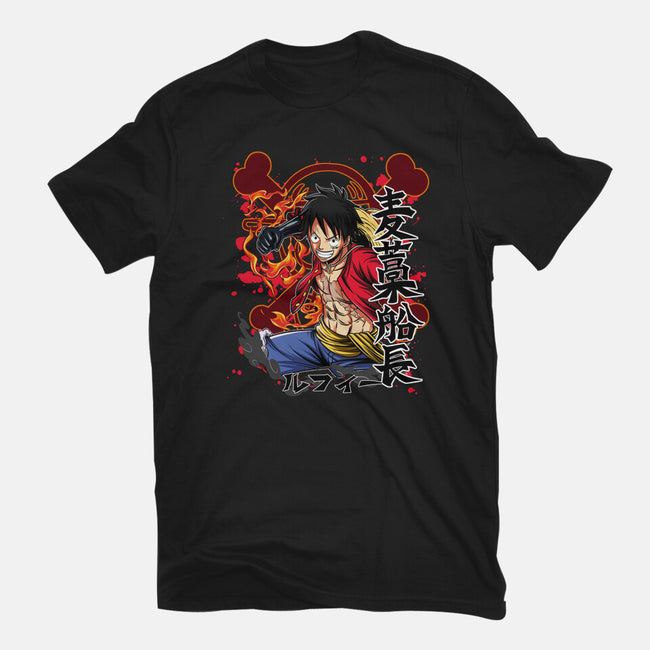 Monkey D Luffy-womens basic tee-Duardoart
