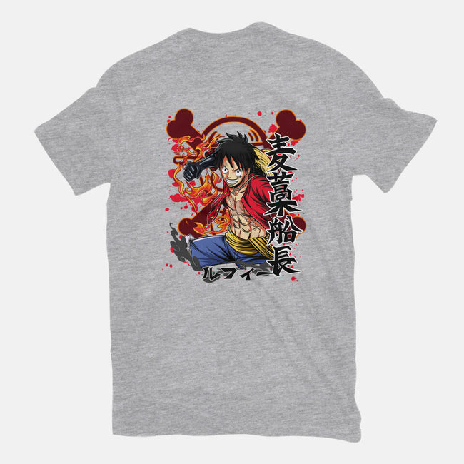 Monkey D Luffy-womens fitted tee-Duardoart