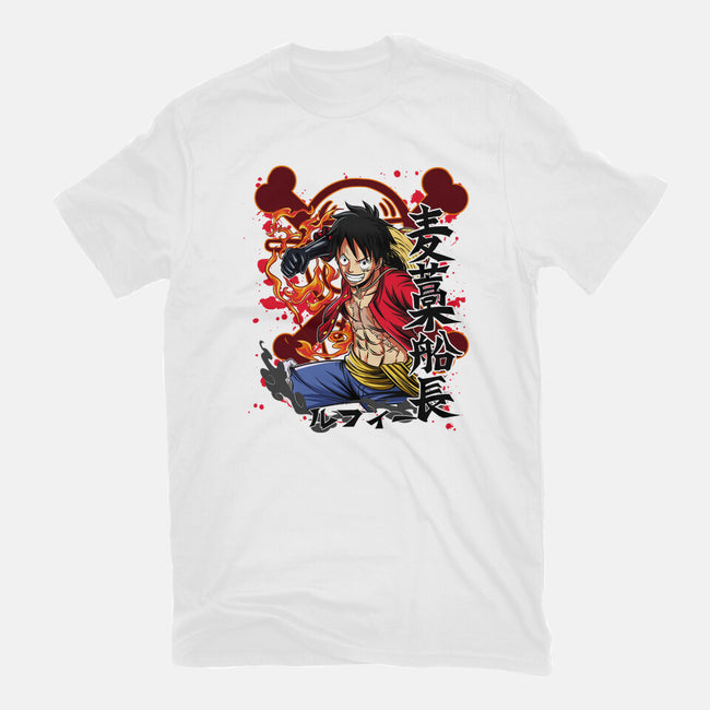 Monkey D Luffy-womens fitted tee-Duardoart